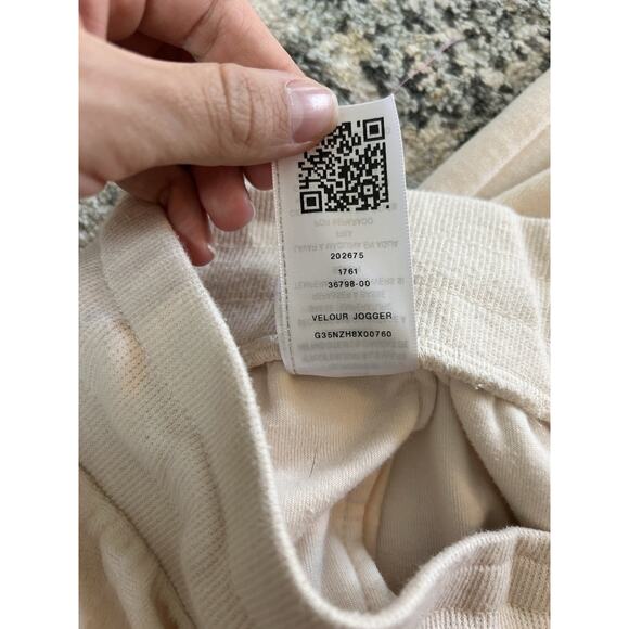 True Religion Cream Velour Jogger Pants Women’s Size Small - Picture 7 of 9